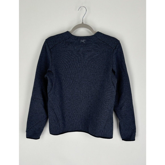 Arcteryx Womens Blue Covert Pullover Sweater Long Sleeve Chest Pocket Size Small - Picture 2 of 7